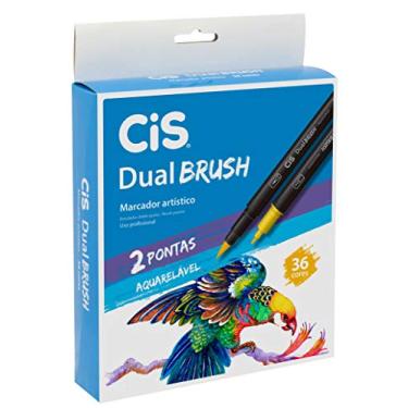 Imagem de Caneta pincel dual Brush Aquarelável com 36 cores Cis