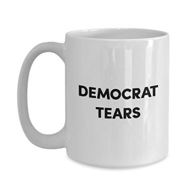 Imagem de Caneca de lágrimas democratas – Caneca de café de cacau quente divertido – ideia de de Natal