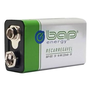 Imagem de Bateria Recarregavel 9V 320Mah C/1 Bap680 - Bap Energy