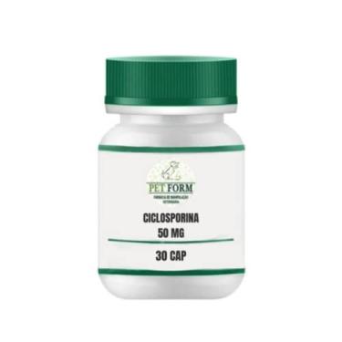 Imagem de Ciclosporina 50 Mg Pote 30 Cápsulas - Uso Veterinário
