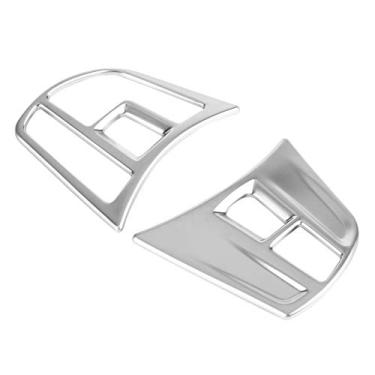 Imagem de Socobeta Acabamento de volante, protetor 2 peças de capa de botão de volante resistente à abrasão para substituição de acessórios de carro para 3 séries GT F30 F34 2013-2018