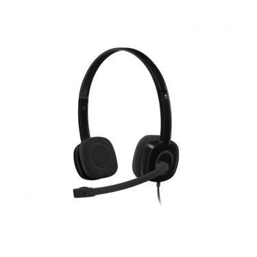 Imagem de Headset Logitech H151 Para Videoconferência e Ligações Cabo 1,8M 3,5mm P3