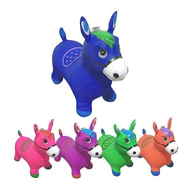 Imagem de Cavalinho Upa Upa Pula Pula Com Som e Luzes para Crianças (Azul)