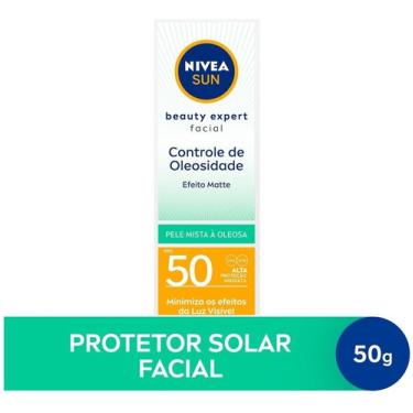 Imagem de Protetor Solar Nivea Sun Beauty Pele Oleosa Fps50 50g Controle de Oleosidade