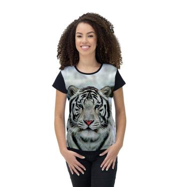 Imagem de Camiseta Ramavi Feminina Tiger Pictures Preto-Unissex