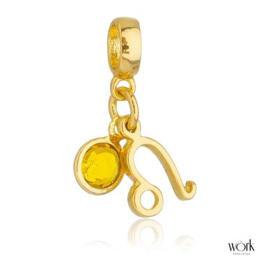 Imagem de Pingente Berloque Signo Leão Pandora Banhado a Ouro 18k - Premium