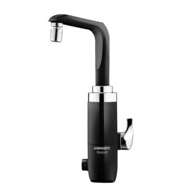 Imagem de Torneira Elétrica Lorenzetti Essence de Bancada Preta/Cromada 127v