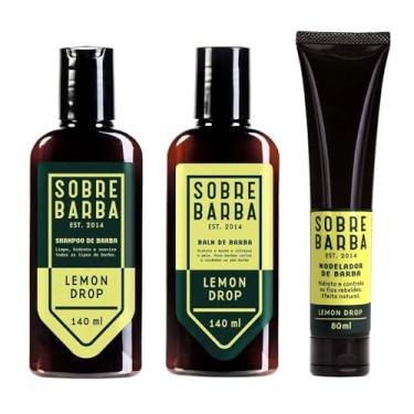 Imagem de Kit para Barba - Shampoo + Balm + Modelador Sobrebarba Lemon Drop