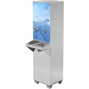 Imagem de Bebedouro Água Industrial B25 Coluna 1 Torneira Gelada 1 Torneira Natural - Frisbel