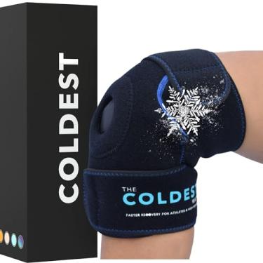 Imagem de The Coldest Knee Ice Pack Wrap, terapia quente e fria – compressão reutilizável melhor para lágrimas do menisco, recuperação de lesões, recuperação da dor da bursite, entorses, inchaço