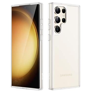 Imagem de JETech Capa Fosca para Samsung Galaxy S23 Ultra 5G 6,8 Polegadas, Case Protetora Fina Fosca Translúcida para Celular, Capinha Anti-Impressão Digital (Translúcido)