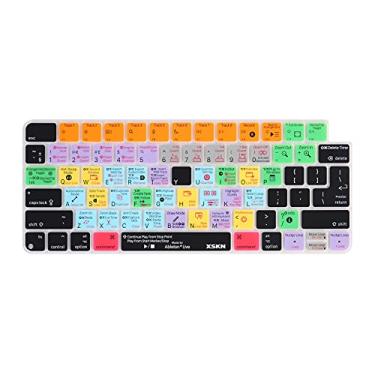 Imagem de XSKN Película de silicone para teclado da série Atalhos e Idiomas para Apple 2021 com chip Magic Keyboard iMac M1 com Touch ID A2449 com tecla de bloqueio A2450 (versão UE e EUA Ableton Live)