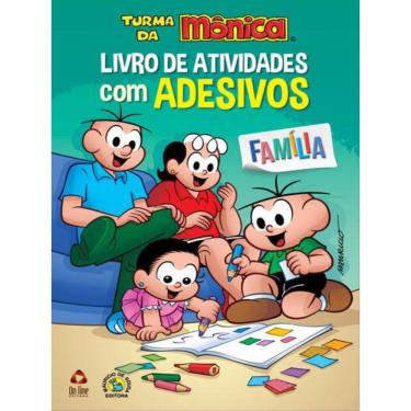 Imagem de Turma Da Mônica Livro De Atividades Com Adesivos - Família