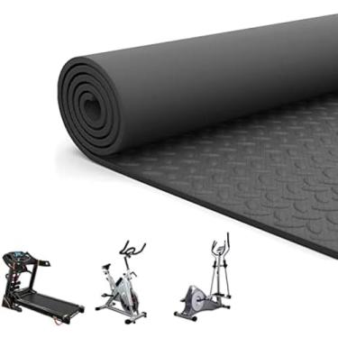 Imagem de Tapete de esteira, protetor de piso para equipamentos de ginástica, tapete de EVA de alta densidade de 10 mm para esteiras, bicicletas, remadores, cross trainers e outros equipamentos de gin