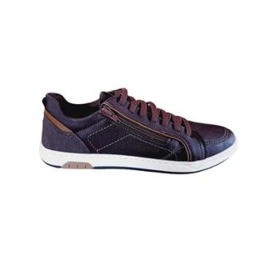 Imagem de Sapatenis Strike Casual Ziper Lateral Masculino - Café-Masculino