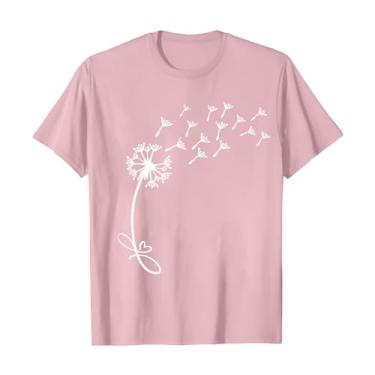 Imagem de Camiseta feminina bonita gola V girassol flores silvestres gráfico casual estampado camiseta manga curta feminina, rosa, M