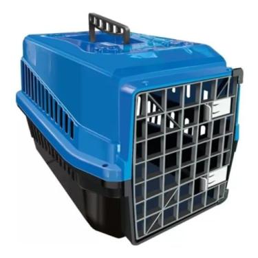 Imagem de Caixa De Transporte Color N4 Cachorro Gato Cão Cor:azul