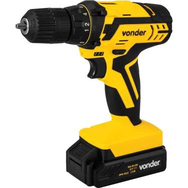 Imagem de Parafusadeira/furadeira a bateria 12 V fonte de carregamento bivolt automática PFV 012 VONDER