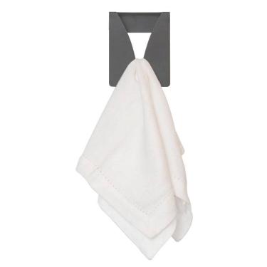 Imagem de Pendurador de Toalha Cinza Porta Pano de Prato Suporte para Cozinha ou Banheiro Organize Masutti