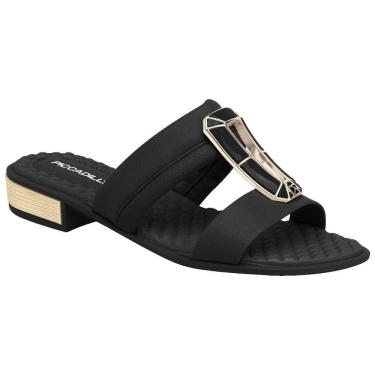 Imagem de Tamanco Piccadilly Widefit 590125 Feminino - Preto