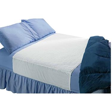 Imagem de Almofada de cama premium absorvente à prova d'água (86,3 x 91,44 cm) – lavável 300 para proteção contra incontinência sob a almofada para adultos, crianças ou animais de estimação, 36'' X 60''