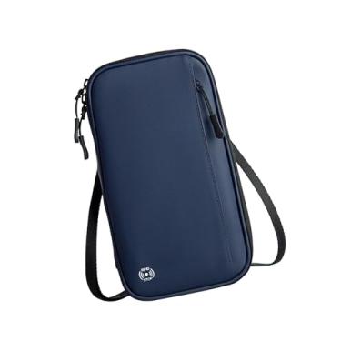 Imagem de UGPLM Carteira de viagem pescoço bolsa saco carteira caso portátil família organizador capa protetora para cartões dinheiro bilhetes mulheres homens