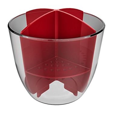 Imagem de Escorredor de Talheres, Transparente, Vermelho, Crippa