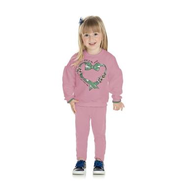 Imagem de Conjunto Bebê Menina Moletom Coração