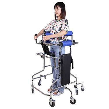 Imagem de Andador auxiliar de seis voltas/oito voltas, anti-reclinação, anti-capotamento, andador adulto, estrutura de pé para idosos, altura ajustável, andador auxiliar para deficientes Purposiveness