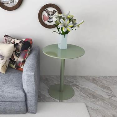 Imagem de Mesa de bar alta mesa de bar redonda mesa de jantar mesa lateral de sofá com base de metal, 40,5/48/70 cm superior para bar de coquetel, pub, jantar, bistrô, sala de estar