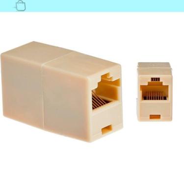 Imagem de Kit 2 Emendas De Rede Rj45 Amarelo - SÓ PRODUTO, Amarelo