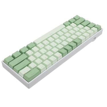 Imagem de Teclado Mecânico Sem Fio, Teclado para Jogos Retroiluminado RGB Hot Swappable de 61 Teclas Com N Key Rollover, Teclado Mecânico Compacto para Win 10 HarmonyOS ME