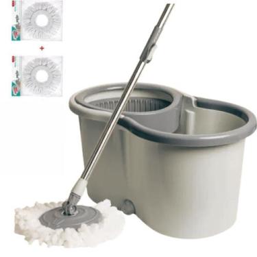 Imagem de Esfregão Mop Giratório com Balde 13l e Refil Lyor