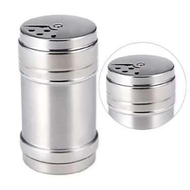 Imagem de SALEIRO MESA AÇO INOX 4x8cm WESTERN 4 POSIÇÕES