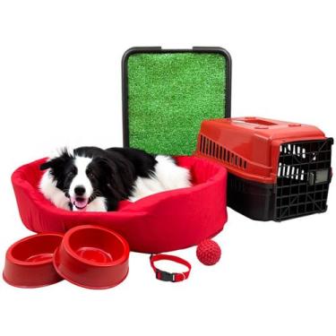 Imagem de Kit Pet Grande Cama Europa com Sanitário Grama e Transporte - Supri Pe