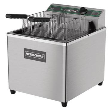 Imagem de Fritadeira Elétrica Inox de Mesa Óleo Metalcubas 15L FOE 15 M, 220V