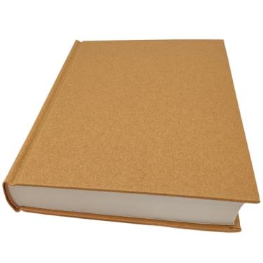 Imagem de Caderno de esboço de 14 x 20 cm, 120 folhas (100 gsm), caderno de esboço encadernado de capa dura, papel de desenho em branco sem ácido, ideal para crianças e adultos, capa kraft