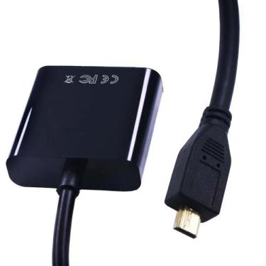 Imagem de Cabo Micro HDMI para VGA - Cirilo Cabos