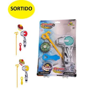 Imagem de Brinquedo Pião Com Luz De Led Com Lançador Sortido - Art Brink