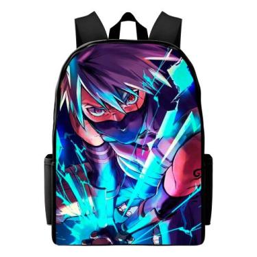 Imagem de Bolsa Escolar Infantil Masculina Estampa Naruto Juvenil Reforçada Dia 