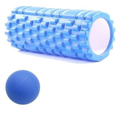 Imagem de KIT Bola Lacrosse Massagem E Rolo Liberação Miofascial - OCCY