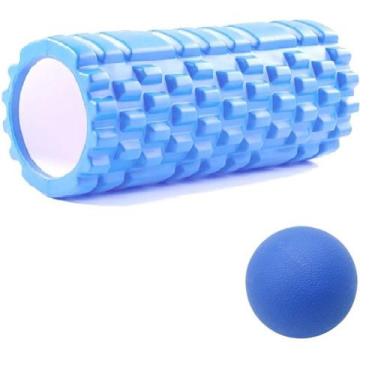 Imagem de KIT Rolo Liberação Miofascial E Bola Lacrosse Massagem - OCCY