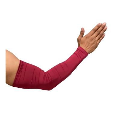 Imagem de Par Manguito com Dedo Manga Proteção UV50+ Ciclista Motoboy Esportes e