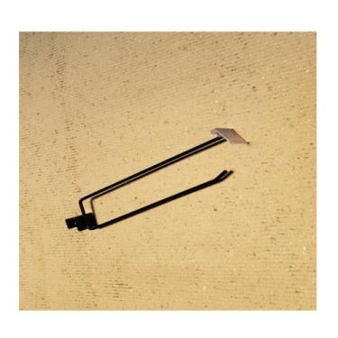 Imagem de Gancheira Simples Amapa Com Porta Etiqueta 30 Preto Kit 10 - Amapá