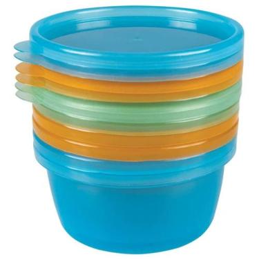 Imagem de Kit 6 Potes de Armazenamento 250ml Para Leite Materno e Papinha Livre 