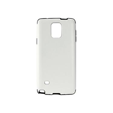 Imagem de Cellet Capa flexível de TPU (poliuretano termoplástico) anti-choque com design de couro para Samsung Galaxy Note 4 - Branca