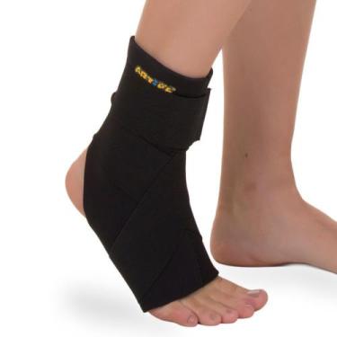 Imagem de Tornozeleira Ortopédica Em Oito Neoprene Bilateral Preto Artipé - Arti
