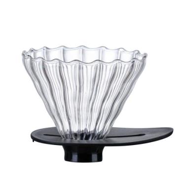 Imagem de Suporte Porta Filtro De Café Vidro Coador Novo Arco V60-01 - RALEO