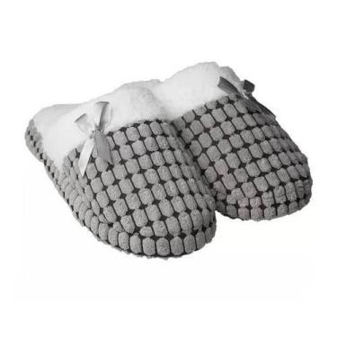 Imagem de Pantufa Cinza Slippers 36/37 - Laço - Laço Comércio