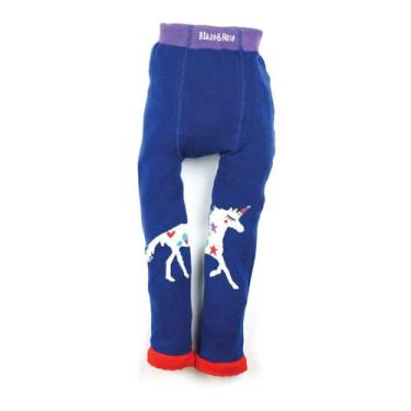 Imagem de Meia Calça Legging Grande Unicórnio Blade and Rose, 9 a 10 anos, Azul